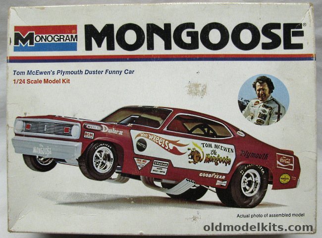 Monogram 1/24 Mongoose Tom McEwens Plymouth Funny Car, 6763 plastic model kit